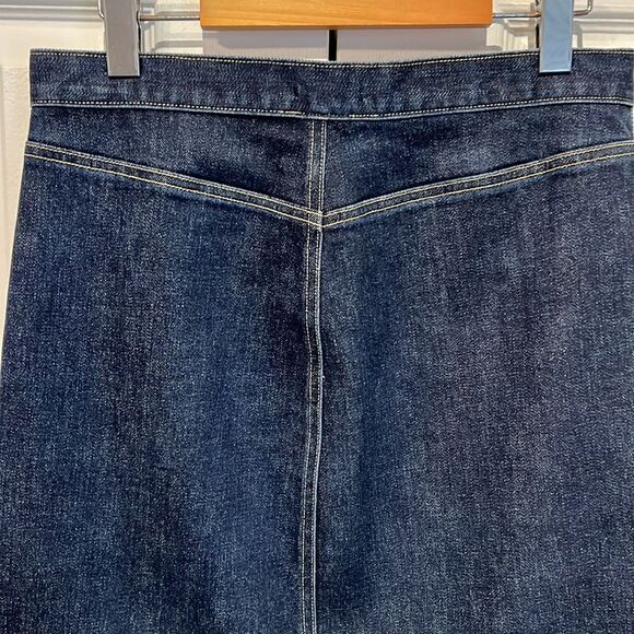 Gap‎ Blue Denim Knee Length Skirt Size 6 - Picture 7 of 10